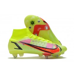 Nike Mercurial Superfly 8 Elite SG-PRO Anti-Clog Volt Crimson Black