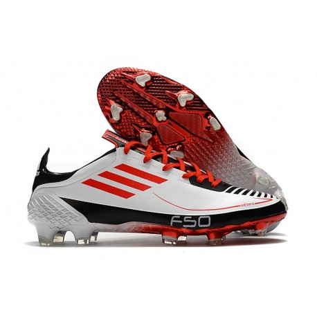 adidas F50 Ghosted Adizero HYBRIDTOUCH FG White Red Black