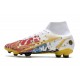 Nike Mercurial Superfly 8 Elite FG Ronaldo White Red Blue Gold