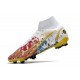 Nike Mercurial Superfly 8 Elite FG Ronaldo White Red Blue Gold