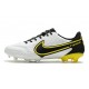 New Nike Tiempo Legend 9 Elite FG Shoes White Black Yellow