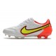 New Nike Tiempo Legend 9 Elite FG Shoes Motivation - White Volt Bright Crimson