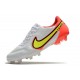 New Nike Tiempo Legend 9 Elite FG Shoes Motivation - White Volt Bright Crimson