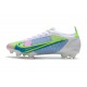 New Nike Mercurial Vapor XIV Elite FG White Blue Volt