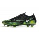 Nike Phantom GT II Elite FG Black Metallic Platinum Green Strike