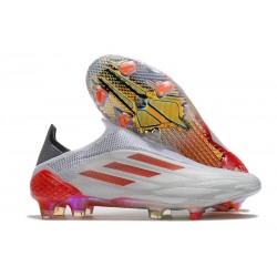 New adidas X Speedflow+ FG WhiteSpark - Footwear White Iron Metal Solar Red