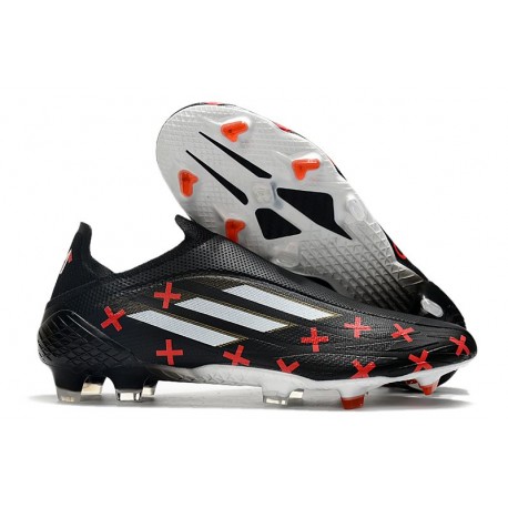 New adidas X Speedflow+ FG Black White Red