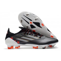 adidas X Speedflow.1 FG Soccer Cleats Core Black White Vivid Red