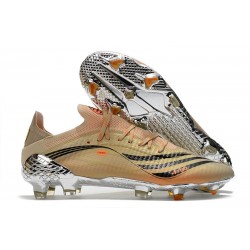 adidas X Speedflow.1 FG Soccer Cleats Tech Metallic Black Orange