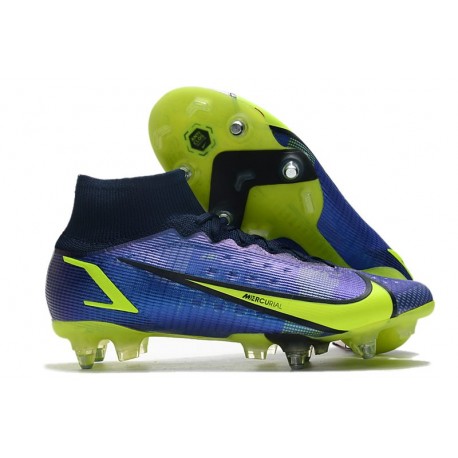 Nike Mercurial Superfly 8 Elite SG-PRO Anti-Clog Recharge - Sapphire Volt Blue Void