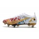 Nike Mercurial Vapor 14 Elite SG-Pro AC Soft-Ground White Red Golden