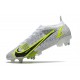 Nike Mercurial Vapor 14 Elite SG-Pro White Black Metallic Silver Volt