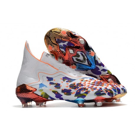 adidas Predator Freak + FG Paul Pogba X Stella Mccartney White Black Orange