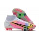 Nike Mercurial Superfly 8 Elite AG Dragonfly - White Metallic Silver Dark Raisin LIMITED EDITION