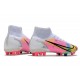 Nike Mercurial Superfly 8 Elite AG Dragonfly - White Metallic Silver Dark Raisin LIMITED EDITION