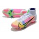 Nike Mercurial Superfly 8 Elite AG Dragonfly - White Metallic Silver Dark Raisin LIMITED EDITION