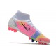 Nike Mercurial Superfly 8 Elite AG Dragonfly - White Metallic Silver Dark Raisin LIMITED EDITION