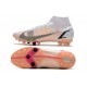 Nike Mercurial Superfly 8 Elite AG Cleats White Black Bright Crimson Pink Blast