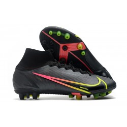 Nike Mercurial Superfly 8 Elite AG Cleats Black Cyber Off Noir