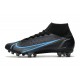 Nike Mercurial Superfly 8 Elite AG Cleats Black Iron Grey