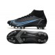 Nike Mercurial Superfly 8 Elite AG Cleats Black Iron Grey