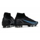 Nike Mercurial Superfly 8 Elite AG Cleats Black Iron Grey