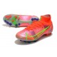 Nike Mercurial Superfly 8 Elite AG Cleats Bright Crimson Metallic Silver