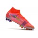 Nike Mercurial Superfly 8 Elite AG Cleats Bright Crimson Metallic Silver