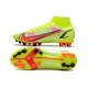 Nike Mercurial Superfly 8 Elite AG Cleats Volt Bright Crimson Black