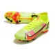 Nike Mercurial Superfly 8 Elite AG Cleats Volt Bright Crimson Black