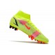 Nike Mercurial Superfly 8 Elite AG Cleats Volt Bright Crimson Black