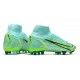 Nike Mercurial Superfly 8 Elite AG Cleats Dynamic Turq Lime Glow