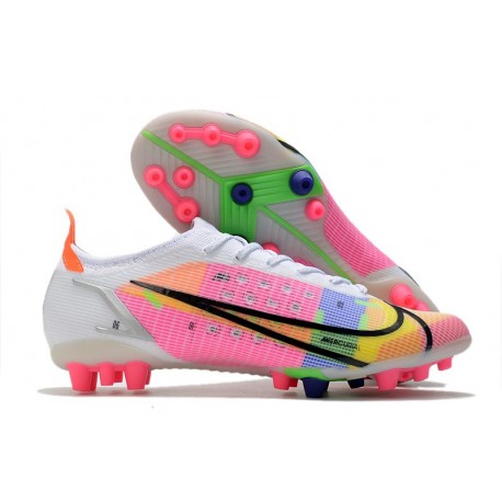 Nike Mercurial Vapor XIV Elite AG-Pro Dragonfly - White Metallic Silver Dark Raisin LIMITED EDITION