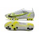 Nike Mercurial Vapor XIV Elite AG-Pro White Black Metallic Silver Volt