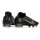 Nike Mercurial Superfly VIII Elite FG Cleats Shadow - Black Metallic Gold Metallic Silver