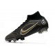 Nike Mercurial Superfly VIII Elite FG Cleats Shadow - Black Metallic Gold Metallic Silver