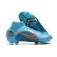 Nike Mercurial Superfly VIII Elite FG Cleats Blueprint - Chlorine Blue Laser Orange Marina