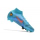 Nike Mercurial Superfly VIII Elite FG Cleats Blueprint - Chlorine Blue Laser Orange Marina