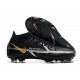 Nike Phantom GT II Elite DF FG Black Metallic Dark Grey Metallic Gold