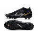 Nike Phantom GT II Elite DF FG Black Metallic Dark Grey Metallic Gold