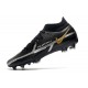 Nike Phantom GT II Elite DF FG Black Metallic Dark Grey Metallic Gold