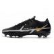 Nike Phantom GT II Elite FG Black Metallic Dark Grey Metallic Gold