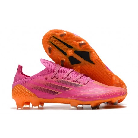 adidas X Speedflow.1 FG Soccer Cleats Pink Orange