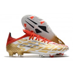 adidas X Speedflow.1 FG Soccer Cleats Gold Red White