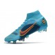 Nike Mercurial Superfly 8 Elite SG-PRO Anti-Clog Blueprint - Chlorine Blue Laser Orange Marina