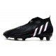 adidas Predator Edge+ FG Soccer Cleats Core Black White Vivid Red