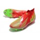 adidas Predator Edge+ FG Soccer Cleats Red Green