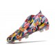 adidas Predator Edge+ FG Soccer Cleats Bright Blue Team Yellow Solar Red