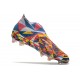 adidas Predator Edge+ FG Soccer Cleats Bright Blue Team Yellow Solar Red