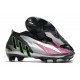 adidas Predator Edge+ FG Soccer Cleats Silver Black Solar Pink